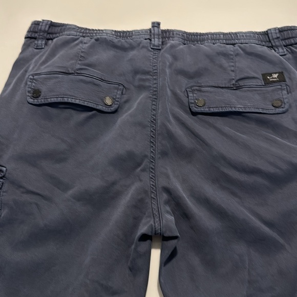 Mason’s cropped cargo pants in blue with orange lace belt - Picture 5 of 13